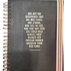 Sheffield Home nspirational Mark Anthony Quote Spiral Notebook